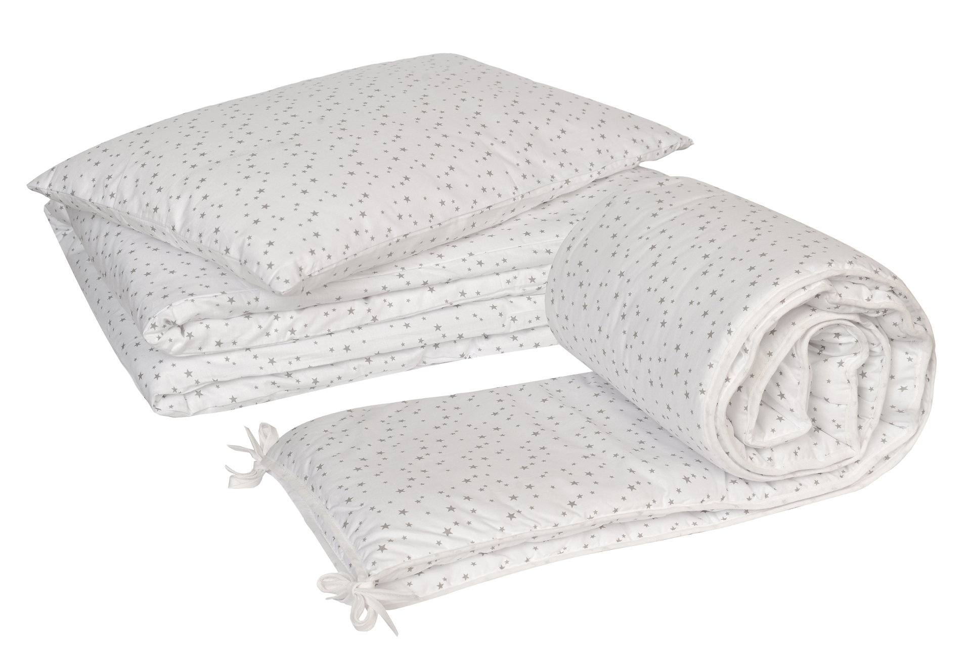 Bedding set - 3 elements - quilt and pillow cover + cot bumper